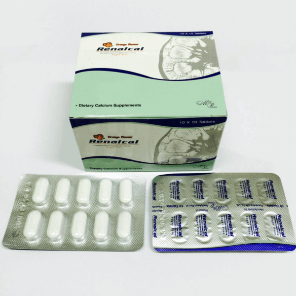 Renalcal Sugar-Free Chewable Calcium Tablets (Orange) 1250mg